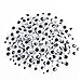 DECORA 8mm-20mm Round Wiggle Googly Eyes With Adhesive on Back Pack of 600