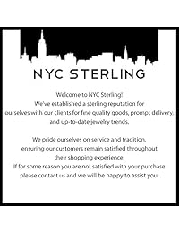 NYC Sterling - Cadena de plata de ley italiana maciza de 0.079 in