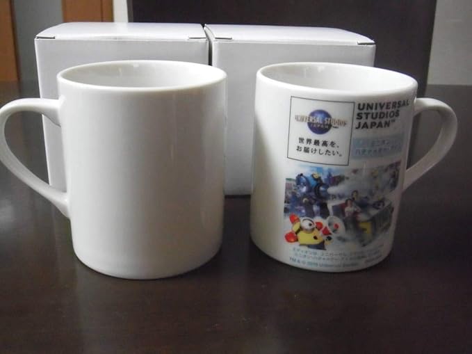 Amazon Co Jp ミニオンハチャメチャアイス マグカップ ペア ｕｓｊ エディオン ホーム キッチン