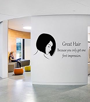 Amazon Com Custom Wall Window Decal Stickers Beauty Hair Salon