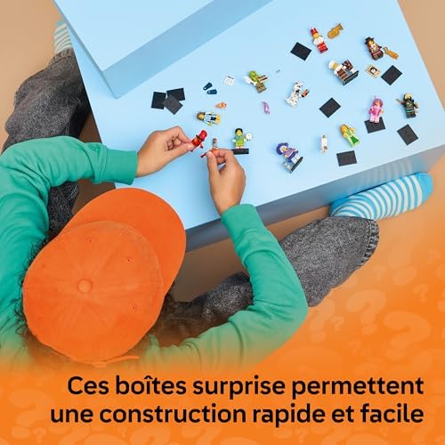 Minifigures Série 29 - Boîte Mystère avec 1 des 12 Jouets Collector - Figurines Dont Gardien de But ou Elfe Licorne - Idée de Cadeau pour Pinata pour Garçon ou Fille dès 6 Ans 71052