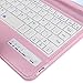 NEWSTYLE Apple iPad mini 3 / iPad mini 2 / iPad mini Case - Wireless Bluetooth Keyboard Cover For iPad Mini 3rd Gen (2014 Released) / iPad Mini 2 with Retina Display / iPad Mini - Pink Color