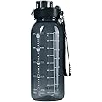32oz Water Bottle,BPA Free Water Bottle with Motivational Time Marker Reminder Leak-Proof 1L Drinking Bottle Tritan Sports Bo