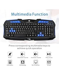 F1 Combo de ratón con teclado inalámbrico, teclado a prueba de agua de tamaño completo a 2,4 GHz y juego de mouse óptico inalámbrico para PC, computadora portátil, computadora portátil, computadora de escritorio