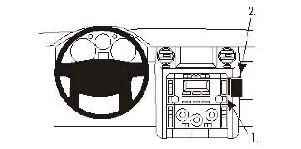 Brodit 853573 ProClip Angled Console Mounting Bracket
