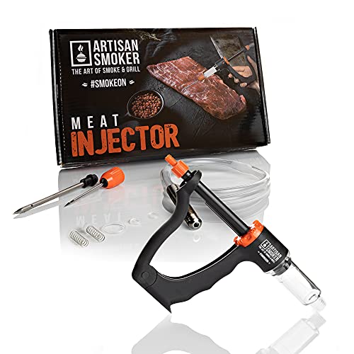 Artisan Smoker Meat Injector Kit Meat Injector Gun with BBQ Marinade