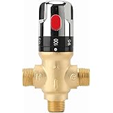 TreMax Thermostatic Mixing Valve, Shower Mixing Valve with NPT Thread US Standard, Temperature Constant Control Valve, Fahren
