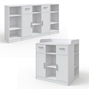 VICCO Wickeltisch ANNA Wickelkommode Baby Kids Wickelregal Babymöbel Kommode Wickelauflage abnehmbar ++ auch als SIDEBOARD st