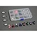 ULTNICE 15pcs Finger Pick Thumb Pick Set Guitar Picks with 15 Grid Case Storage Box
