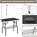 SUNCOO 36 in Foldable Pet Dog Cat Grooming Table Professional Drying Trimming Table,Portable Groomer Station w/Adjustable Arm, Noose, Mesh Tray,Heavy Duty Steel