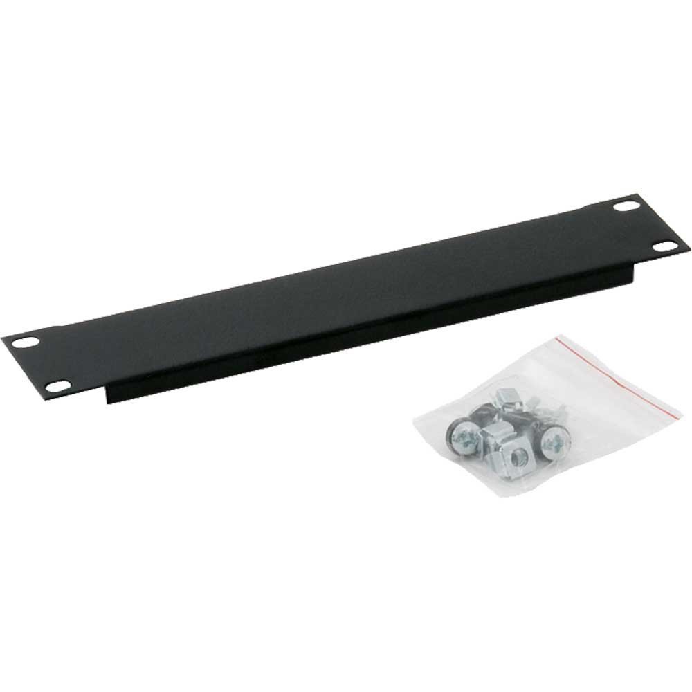 Intos Triton 10-Inch Blanking Plate 1-Gang RAL 9005 Black