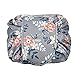 WJood Store Portable Fashion Drawstring Cosmetic Bag Large Capacity Waterproof Travel Makeup Pouch Magic Toiletry Bag for Womens Girls,LYDZTION,Light Flower