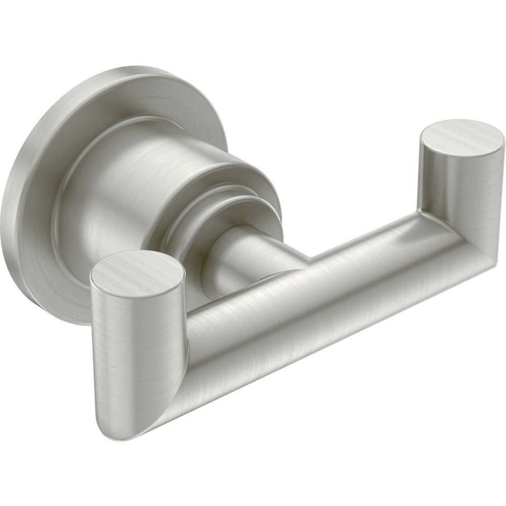 Photo 1 of Moen YB0803BN Arris Modern Double Robe Hook, Brushed Nickel