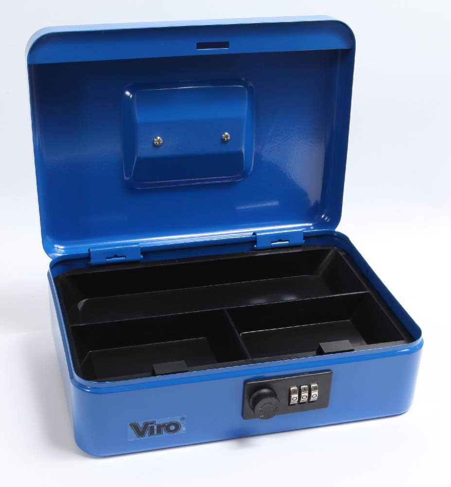 Viro 4263 Variable Combination Cash Box, Blue, 250 x 180 x 88 mm - Image 3