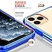 Mkeke Compatible with iPhone 11 Pro Case, Clear Anti-Scratch Shockproof Cases Cover for iPhone 11 Pro 5.8 inch-Blue