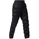 Tapasimme Down Pants - Men's Winter Warm Loose Utility Puffer Pants, Outdoor Insulated Windproof Compression Ski Snow Pants