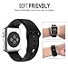 Apple Watch Replacement Band - Valuebuybuy Soft Silicone Replacement Sports Wristbands Straps for Apple Wrist Watch iWatch All Models Formal Colors S/M Size - 42mm/Black