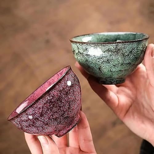 melala Ceramic Tea Cup Set,Chinese Kung Fu Tea Set,Japanese Style Tea Cup,5pcs Ceramic Mate Cup Set, Tea Coffee Cups 110ml without Handle