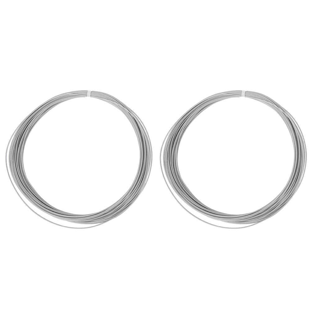 Badminton Racket String, Multifilament 10m Reel 2 Pack for Training & Competitive Play Durable Elastic High Strength 0.7mm Diameter 25-30lbs Tension Multiple Colours