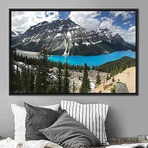 signwin Framed Canvas Wall Art Calming Waters Aerial...