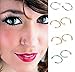 Hosaire Nose Ring Hoop 10pcs Steel Color Unisex Stainless Titanium Steel Allergy Free Body Jewelry in 