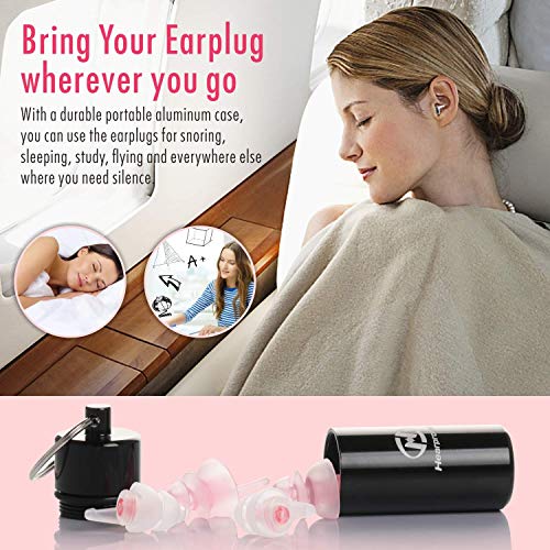 Sleeping Ear Plugs, Hearprotek 2 Pairs Ear Plugs (32db & 30db) Ultra