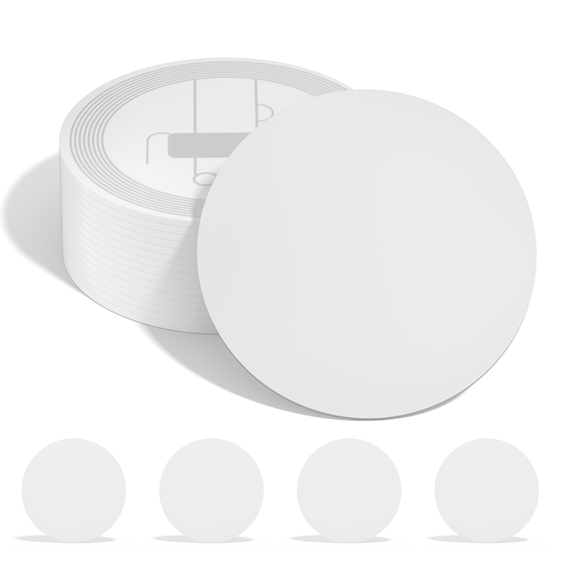 30 PCS NTAG215 NFC Tags, Programmable White Cards, 504 Bytes, Business Card Compatible With iPhone, Android and All NFC Enabled Devices