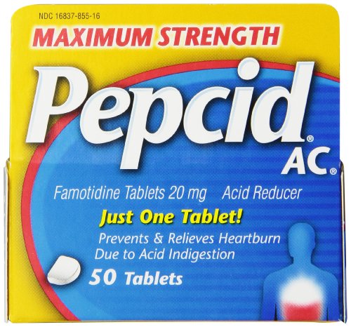 UPC 716837855446, Pepcid AC Acid Reducer Maximum Strength Tablets, 100-Count