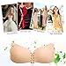 Sexy Silicone Adhesive Bras Invisible Drawstring Strapless Self-Adhesive Bras