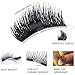 False Magnetic Eyelashes No Glue 3D Reusable Fake Eyelashes Extensions 8 Pieces Natural Mink Lashes Set with Single Magnets, Ideal for Deep & Round Eyes (Black, 2 Pairs)