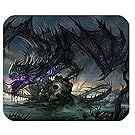 Rectangle Mouse Pad Mat With Art Designed Giant Dragon Picture Cloth Cover Non-slip Backing