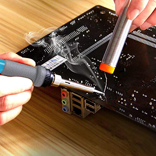 Soldering tools with Thermostatic Digital-Controlled and LCD Screen Display, djustable 80℃/356℉-480℃/896℉ with 10 PCS Soldering Bits, Soldering Iron Kit 60W 110V-Adjustable Temperature - Thumbnail 6