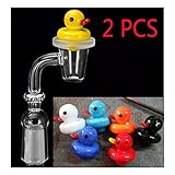 Aisa Newest Cute Duck Glass Bowl Accessories 2 PCS Packed ( Random Color )
