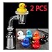 Aisa Newest Cute Duck Glass Bowl Accessories 2 PCS Packed ( Random Color )