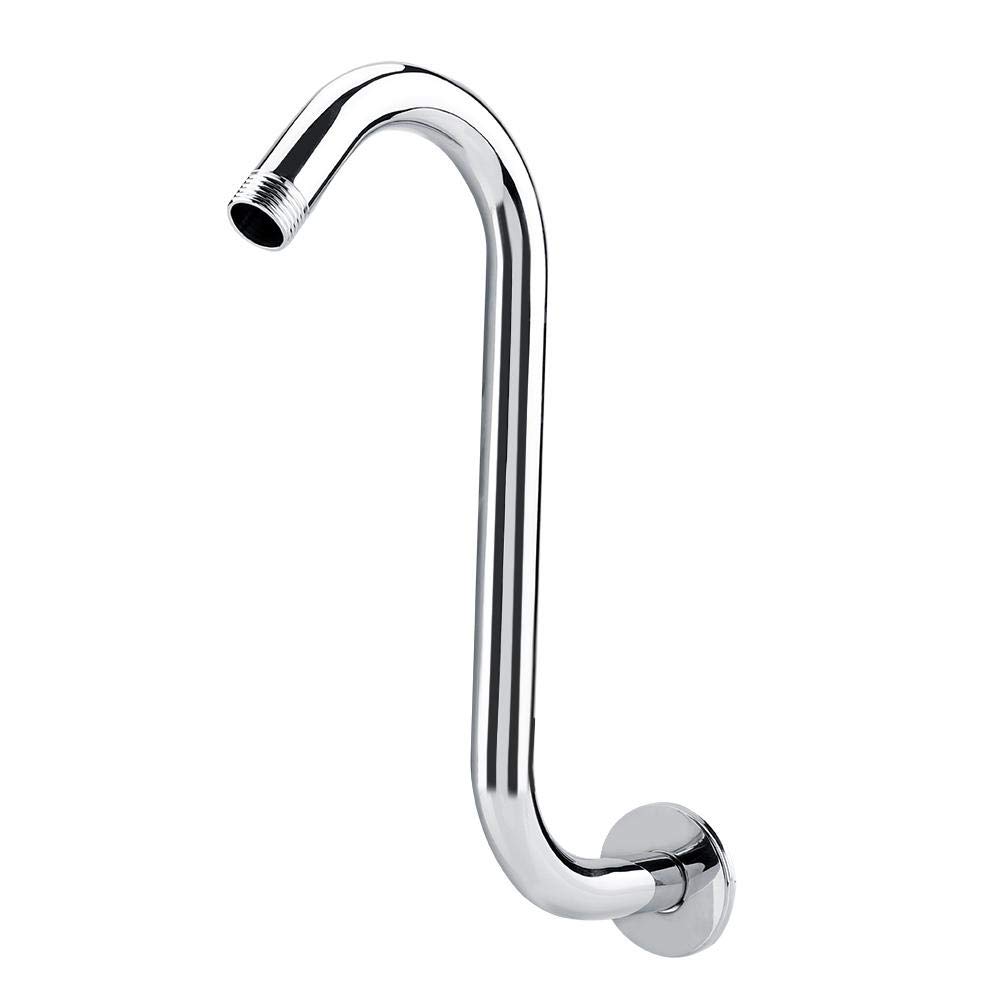 8inch Shower Extension Arm Stainless Steel High Rise S-Curved Shower Extension Arm Bathroom Accessory for Bathroom Use