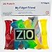 My Fidget Friend Fidget Toy for Relaxing Therapy Set of 10- Relieves Stress and Increase Focus for Adults and Children - 8 Fidgets of Solid Colors and 2 Fidgets with 2 Marbles in Mesh (Red White Blue)