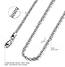 Jstyle Jewelry 4mm Mens Womens Stainless Steel Twist Chain Necklace Rope Link 3 Pcs a Set 18 Inch