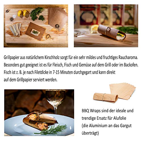 Axtschlag 4+1 Set Räucherchips BBQ Favorites + GRATIS 8X Grillpapier, für Gasgrill, Elektrogrill und Kohlegrill, 4kg… – Bild 7