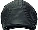 KBETHOS LEATHER-ASCOT BLK S/M Genuine Leather Ascot Ivy Made In USA Hat
