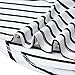 FUNOC® Women Summer Beach Dress Party Short Sleeve Stripe Blouse Mini Sundress, BLK/WHT, Med
