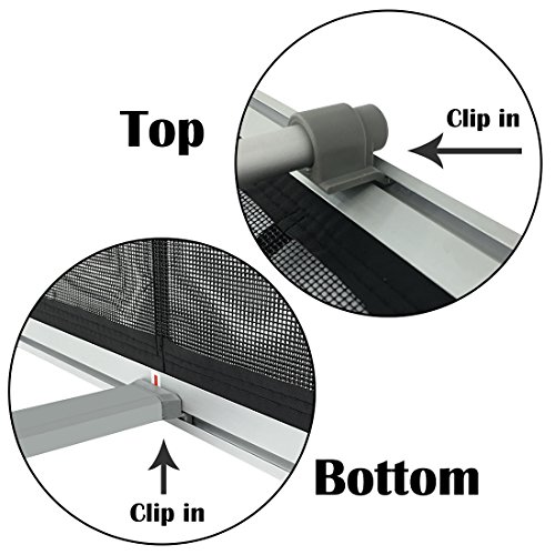 image for Haitian Magazine Rack Literature Holder with 4 Pockets, Roll up Mesh B