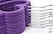 LUXEHOME Non-Slip ABS Environmental Flocking Velvet Hangers,Love Shape,Space Saving, Perfect for Kids/Adult Clothes,Set of 10 (Purple)