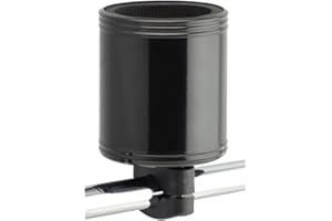Kroozie 2.0 Bicycle Cup Holder - The Ultimate Bike Cup Holder for Beach Cruisers, E-Bikes, and Scooters - Premium Handlebar Drink Holder - Flat Black