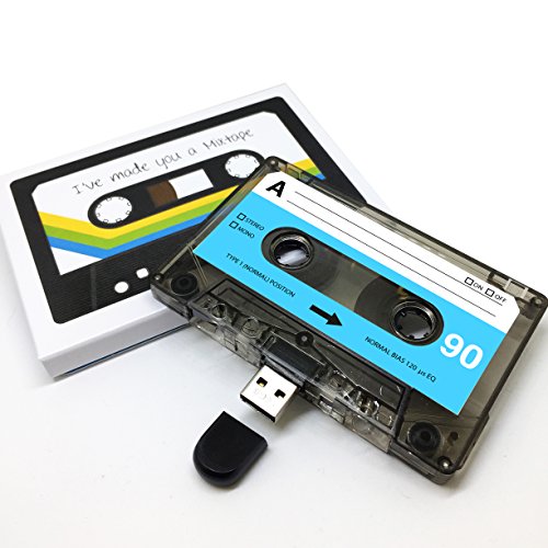 (16GB) USB Mix tape, Retro, Valentines, Gifts for Her, Gifts for Him, Thoughtful, Flash Drive, Cassette, Quirky Gift, Music, Cool, Cute, Love, Present, Boyfriend, Girlfriend (16GB) - Thumbnail 2