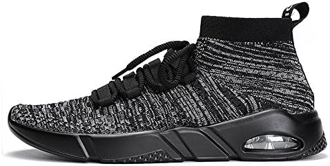 Mens Fashion Sneakers Lightweight Shoes for Running,Lace-up Shock Absorbing Grey