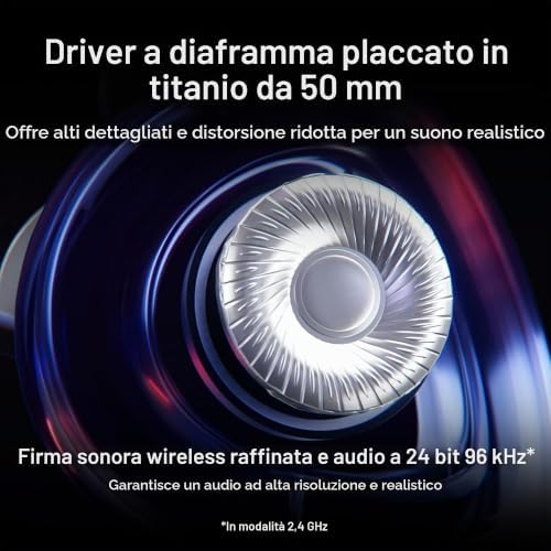 ROG DELTA II, Cuffie Gaming Senza Fili, Bianche