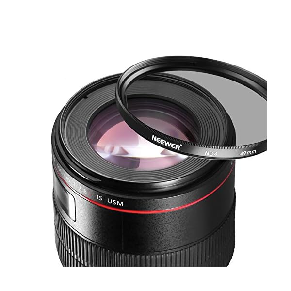Neewer 49MM Objektiv Filter Set: UV-Filter + CPL Filter + ND4 Filter + Filterbeutel + Reinigungstuch für Kameras mit 18… – Bild 5