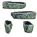 Natural Elements Rock Planter (Trough) – Realistic Woodland-Themed with Intricate Stone Detail + Fiber Soil + Moss Mulch. Grow Small Succulents, Cactus, African Violets. Striking in Any Décor.