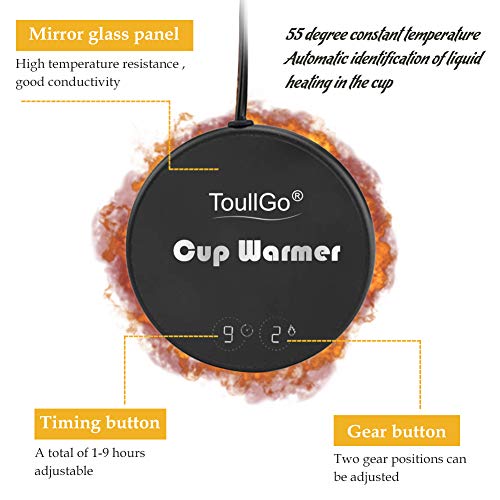 Coffee Warmer,Coffee Mug Warmer,Smart Coffee Warmer,Electric Beverage Warmer With Two Temperature Settings, Office/Home Use Electric Cup Beverage Plate,Water,Milk-Best Christmas present