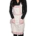Stylish Rose Flower Pattern Women's Chefs Kitchen Cooking Cook Apron Bib with Pockets by DeeDo